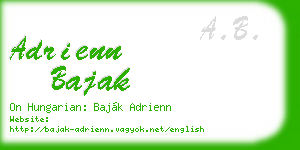 adrienn bajak business card