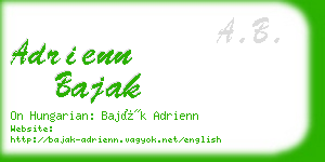 adrienn bajak business card